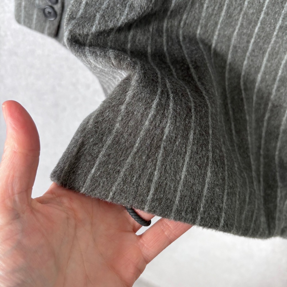 Universal Thread Blazer Medium Gray Pinstripe Mas… - image 7